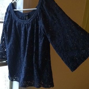 Blue lace MODA International top.